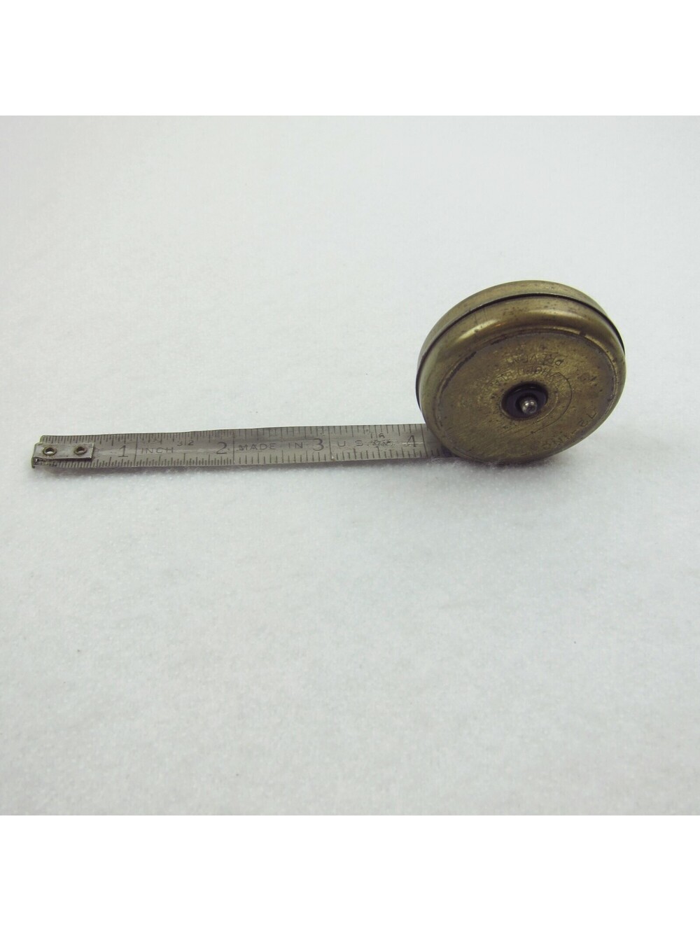 Vintage Baldwin Handi-Rule 6ft Metal Snap Back Pocket Tape Measure Made In USA